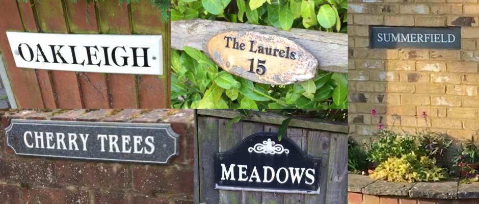 House Names, Signs and Inspiration