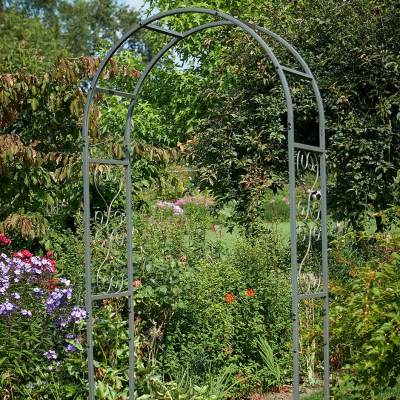 Crocus Eden Pewter Metal Arch