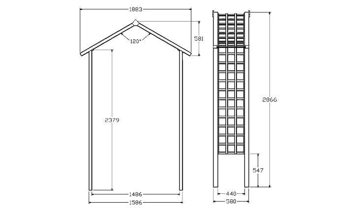 Atlas arch dimensions