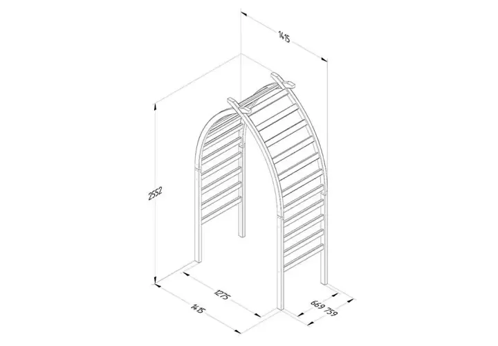 Whitby arch dimensions