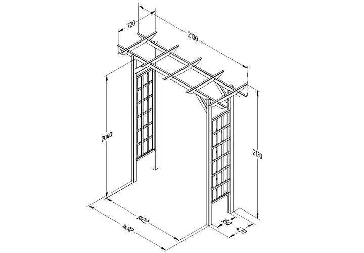 Classic timber arch sizing